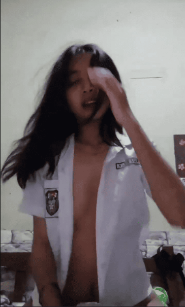 Tiktoker Abg Manis Ngonten Cosplay Anak Sekolah Colme Top Full Joy